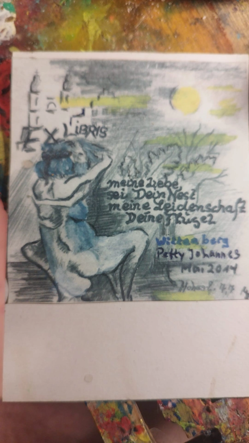 Johannes Dietrich und Petra Schubert — Künstler in Heideblick — Ex Libris