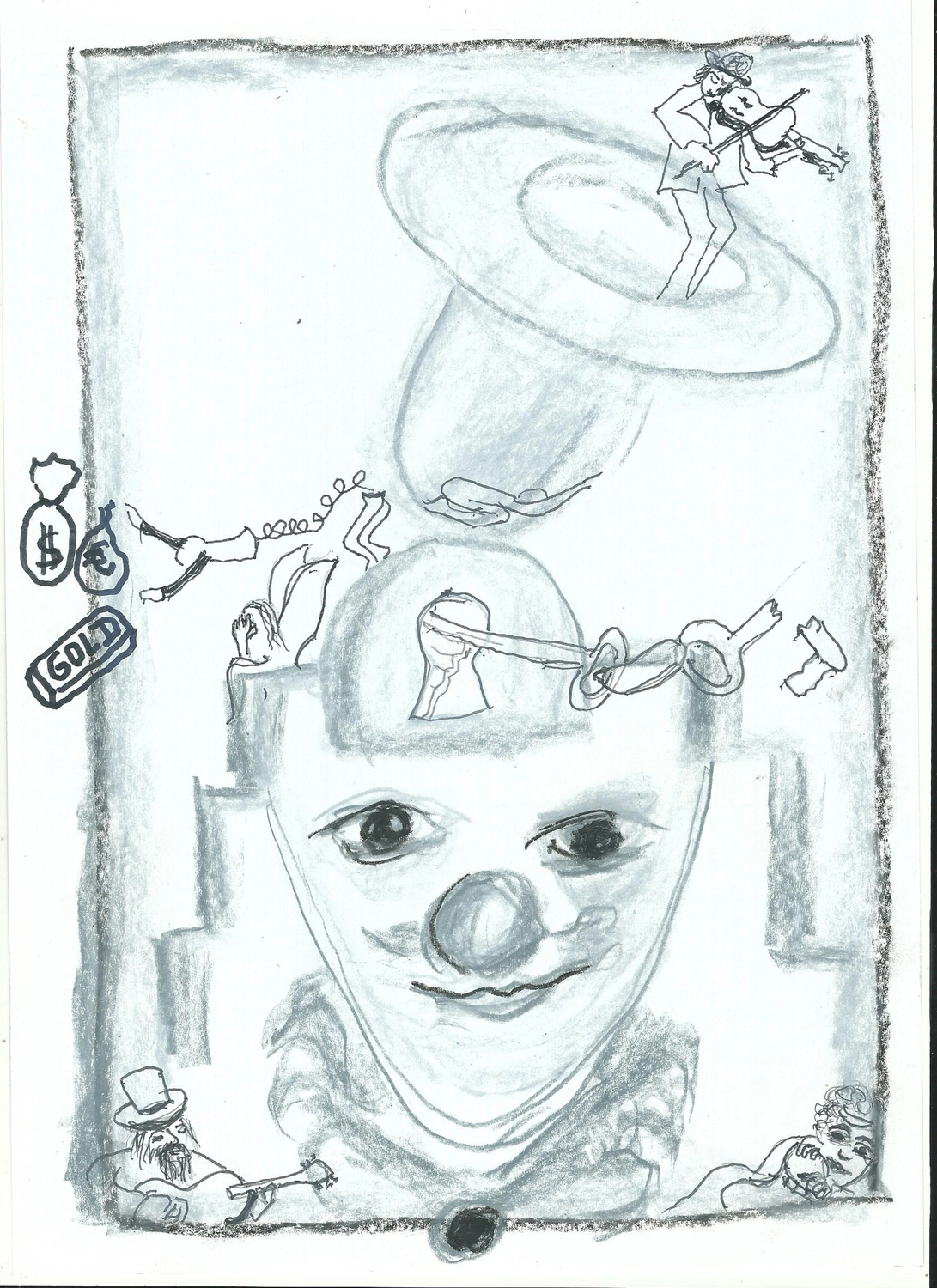 Johannes Dietrich und Petra Schubert — Künstler in Heideblick — Zeichnung